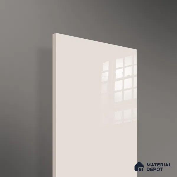 Ferrero 1C 01564 Pale Almond 8 ft x 4 ft High Gloss Finish 6H Anti Scratch Acrylic Laminate - 1.5 mm | Suitable for Living Room, Kitchen, Office