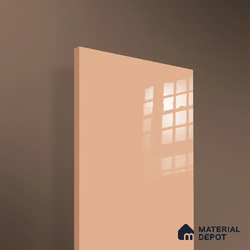 Ferrero 1C 01584 Desert Peach 8 ft x 4 ft High Gloss Finish 6H Anti Scratch Acrylic Laminate - 1.5 mm | Suitable for Living Room, Kitchen, Office