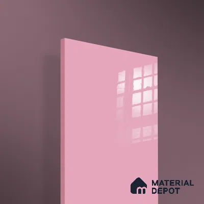 Ferrero 1C 01591 Vintage Pink 8 ft x 4 ft High Gloss Finish 6H Anti Scratch Acrylic Laminate - 1.5 mm | Suitable for Living Room, Kitchen, Office