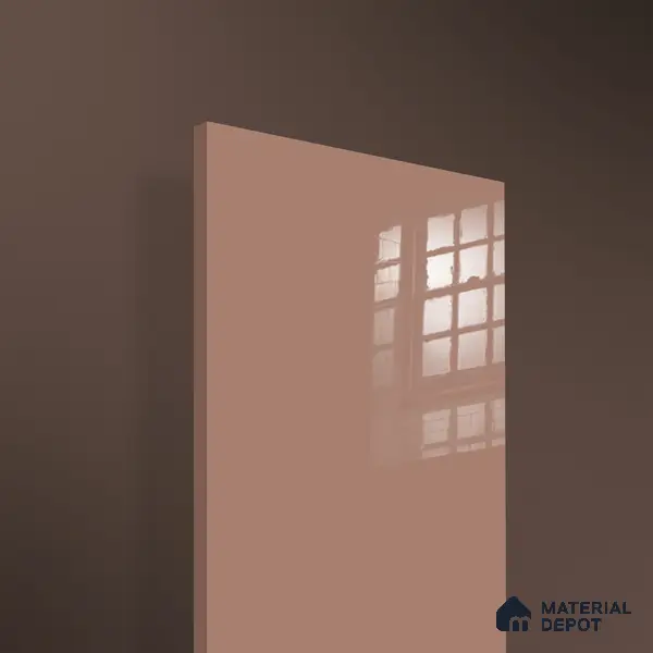 Ferrero 1C 01582 Faded Terracotta 8 ft x 4 ft High Gloss Finish 6H Anti Scratch Acrylic Laminate - 1.5 mm | Suitable for Living Room, Kitchen, Office