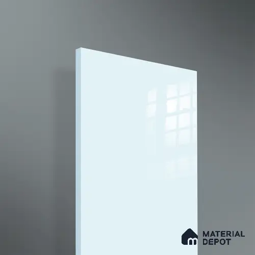 A close-up of a White 1C 01588 with a High Gloss finish Acrylic Laminate available at Material Depot in Bangalore