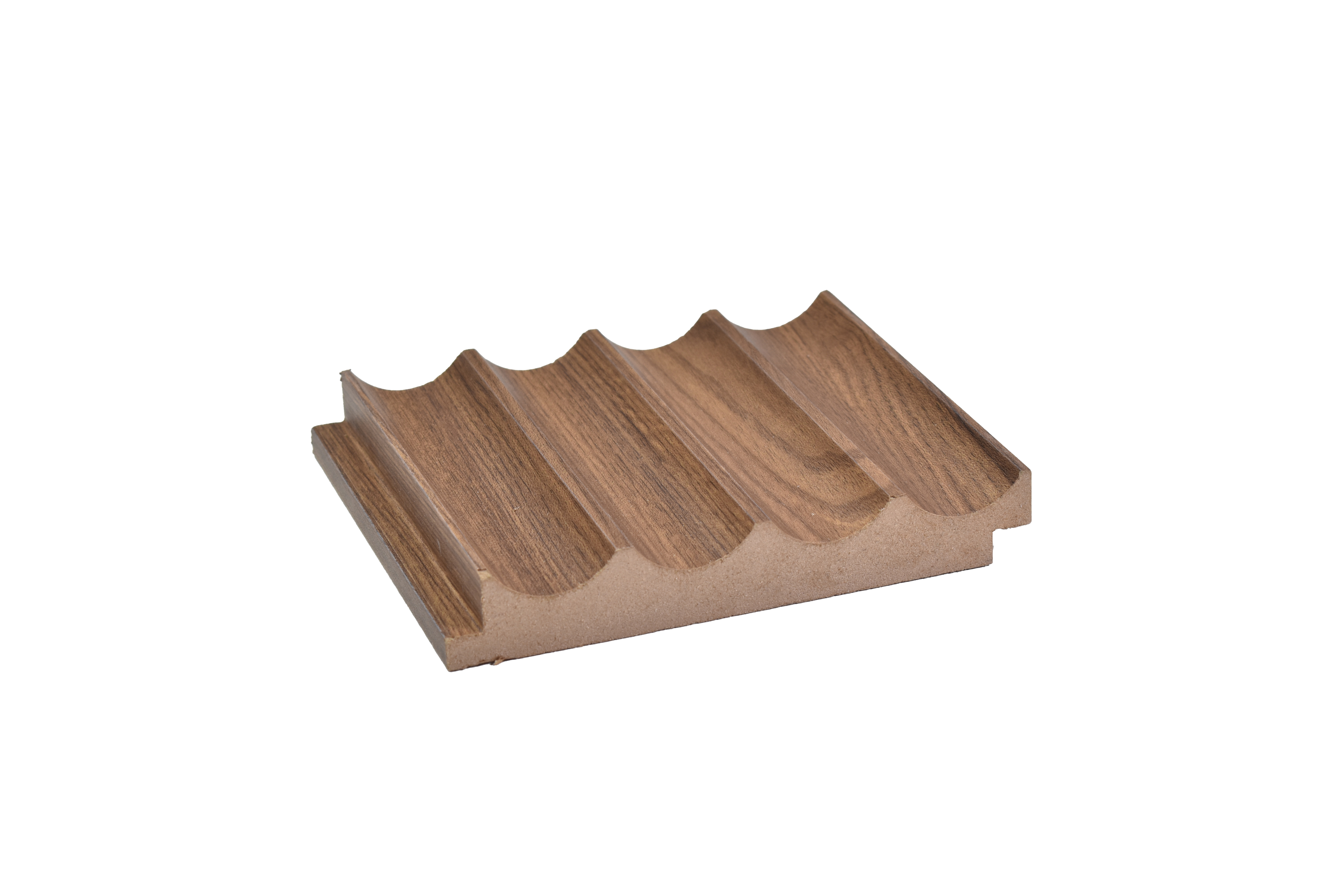 Brown Wooden Louver PN 00038 9.5 ft x 4.7 inch MDF Panel - 18 mm | Suitable for Feature Wall, TV Unit & Living Room | Width is Subjected to 5% Variation