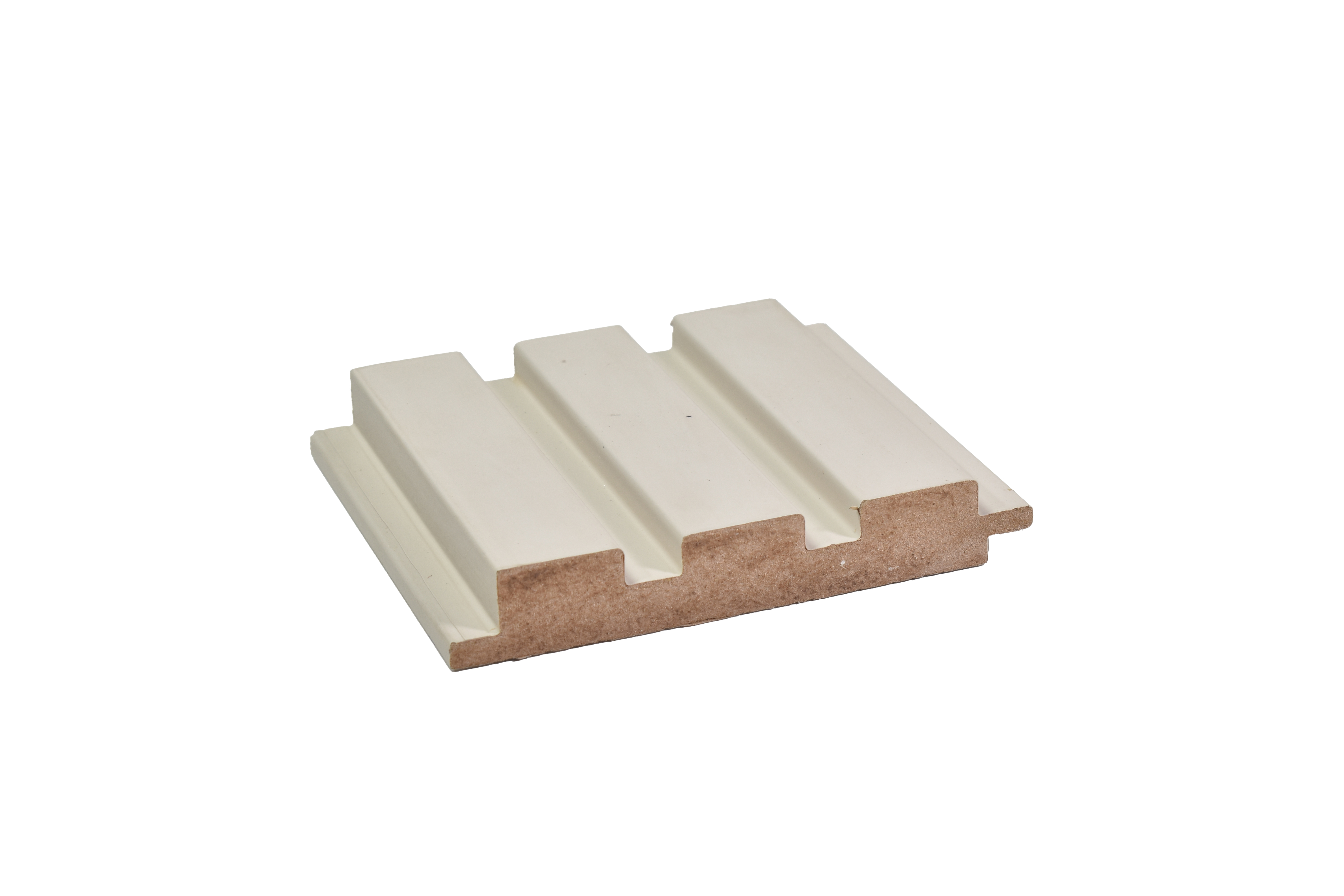 Beige Plain Colour Louver PN 00076 9.5 ft x 4.7 inch MDF Panel - 18 mm | Suitable for Feature Wall, TV Unit & Living Room | Width is Subjected to 5% Variation