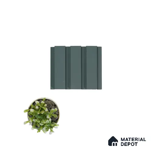 Black Plain Colour Louver PN 00075 9.5 ft x 4.7 inch MDF Panel - 18 mm | Suitable for Feature Wall, TV Unit & Living Room | Width is Subjected to 5% Variation