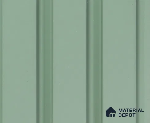 Green Plain Colour Louver PN 00074 9.5 ft x 4.7 inch MDF Panel - 18 mm | Suitable for Feature Wall, TV Unit & Living Room | Width is Subjected to 5% Variation