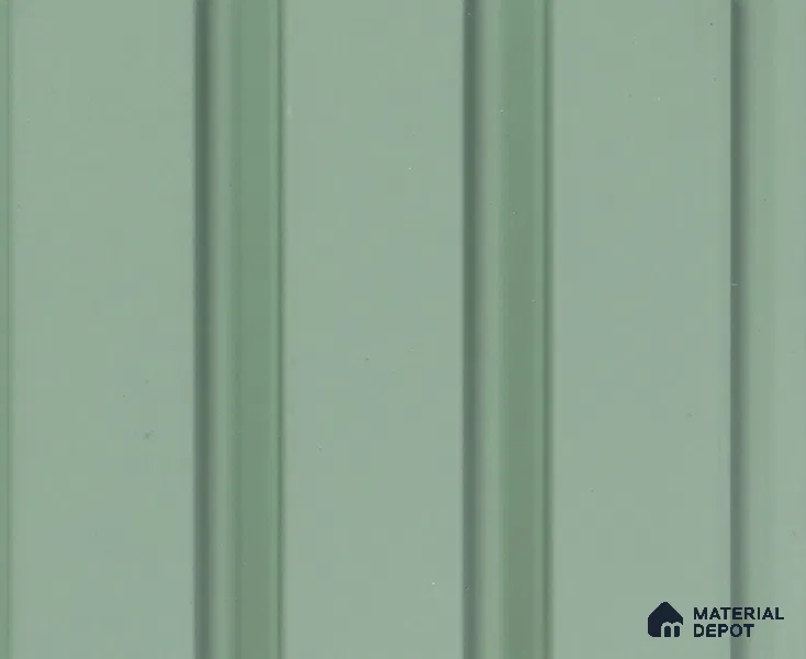 Green Plain Colour Louver PN 00074 9.5 ft x 4.7 inch MDF Panel - 18 mm | Suitable for Feature Wall, TV Unit & Living Room | Width is Subjected to 5% Variation