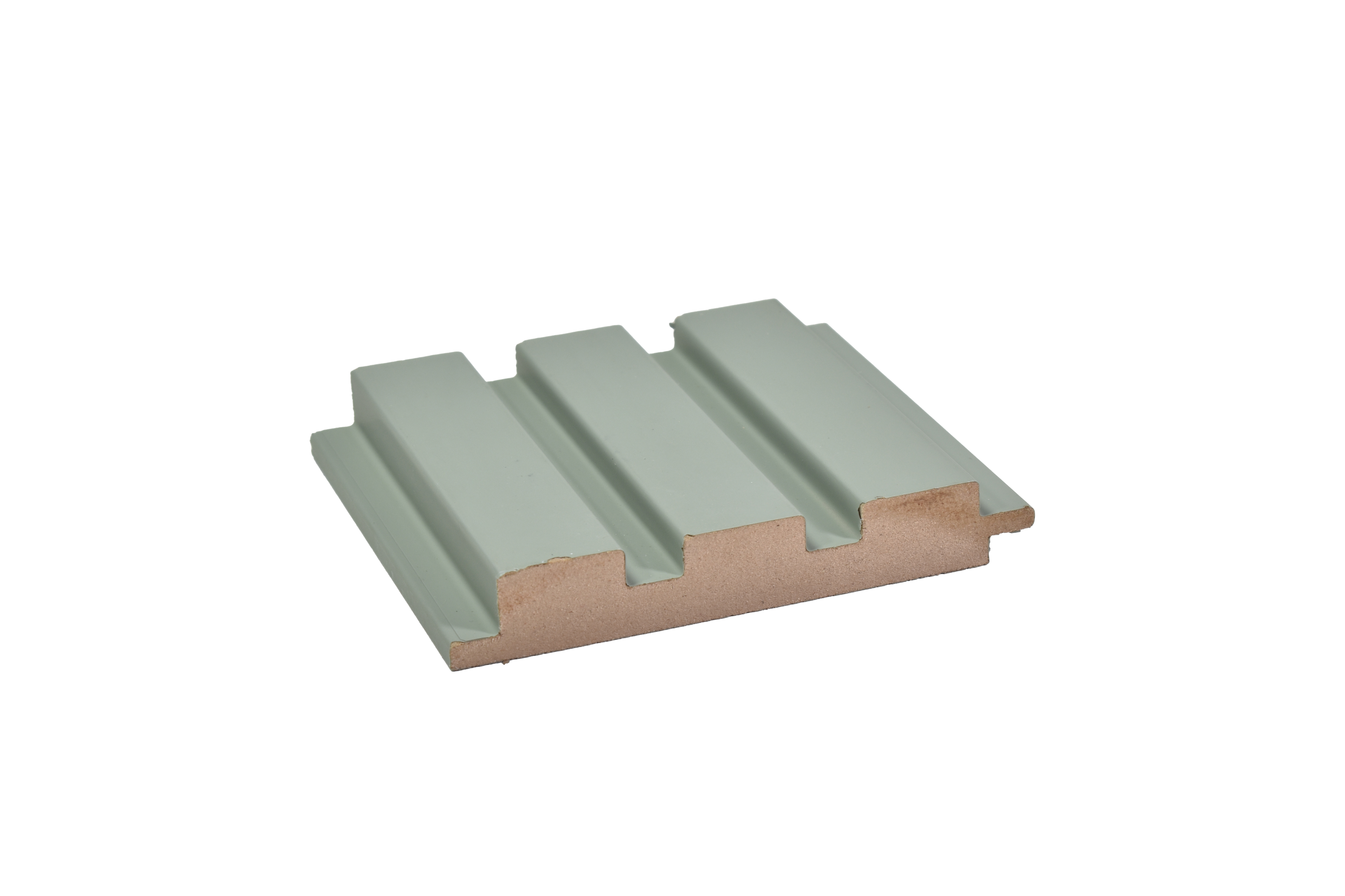 Green Plain Colour Louver PN 00074 9.5 ft x 4.7 inch MDF Panel - 18 mm | Suitable for Feature Wall, TV Unit & Living Room | Width is Subjected to 5% Variation