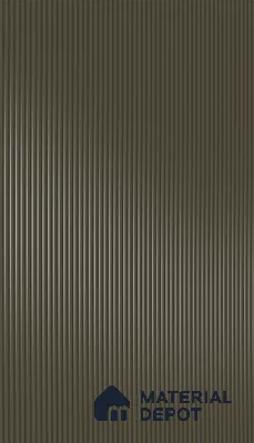 Espresso Brown Fluted Solid Color 1D 05210 Espresso Dust 8 ft x 4 ft High Gloss Finish Acrylic Laminate - 2.3 mm | Suitable for TV Unit,Wardrobe, Kitchen Cabinets