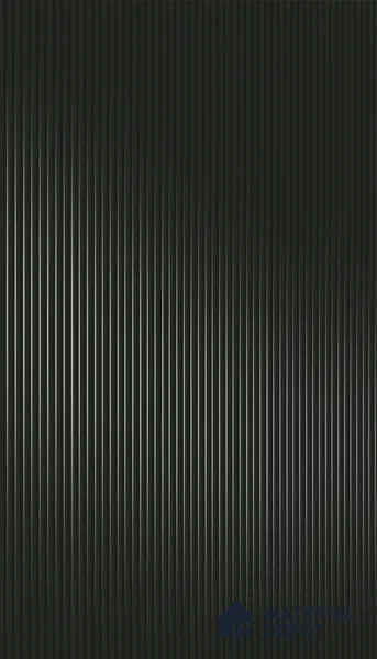 Iron Shadow Black Fluted Solid Color 1D 05211 Iron Shadow 8 ft x 4 ft High Gloss Finish Acrylic Laminate - 2.3 mm | Suitable for TV Unit,Wardrobe, Kitchen Cabinets