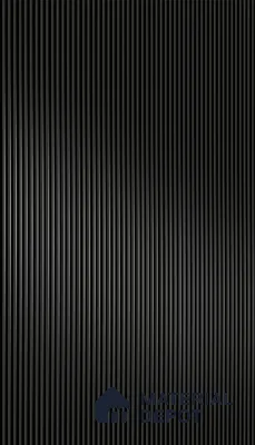 Deep Slate Black Fluted Solid Color 1D 05223 Deep Slate 8 ft x 4 ft High Gloss Finish Acrylic Laminate - 2.3 mm | Suitable for TV Unit,Wardrobe, Kitchen Cabinets