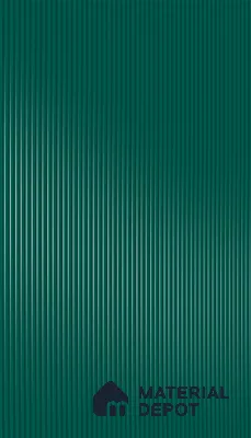 Deep Aqua Blue Fluted Solid Color 1D 05220 Deep Aqua 8 ft x 4 ft High Gloss Finish Acrylic Laminate - 2.3 mm | Suitable for TV Unit,Wardrobe, Kitchen Cabinets