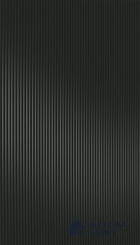 Jet Black Fluted Solid Color 1D 05243 Olive Stone 8 ft x 4 ft High Gloss Finish Acrylic Laminate - 2.3 mm | Suitable for TV Unit,Wardrobe, Kitchen Cabinets