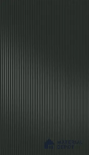 Graphite Gray Fluted Solid Color 1D 05244 Graphite Gray 8 ft x 4 ft High Gloss Finish Acrylic Laminate - 2.3 mm | Suitable for TV Unit,Wardrobe, Kitchen Cabinets