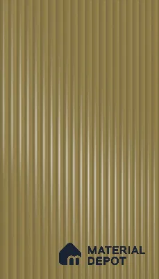 Antique Taupe Fluted Solid Color 1D 05405 Antique Taupe 8 ft x 4 ft High Gloss Finish Acrylic Laminate - 3 mm | Suitable for TV Unit,Wardrobe, Kitchen Cabinets
