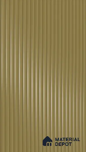 Antique Taupe Fluted Solid Color 1D 05405 Antique Taupe 8 ft x 4 ft High Gloss Finish Acrylic Laminate - 3 mm | Suitable for TV Unit,Wardrobe, Kitchen Cabinets