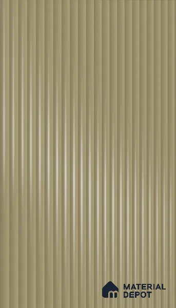 Ferrero 1D 05416 Ashen Sand 8 ft x 4 ft High Gloss Finish Fluted Acrylic Laminate - 3 mm | Suitable for Bedroom, TV Unit, Wardrobe, Kitchen Cabinet