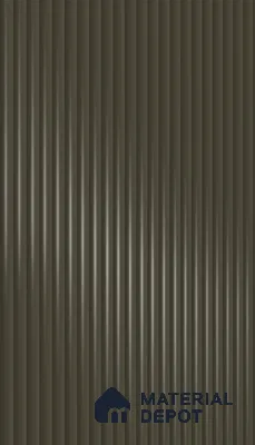 Urban Steel Grey Fluted Solid Color 1D 05410 Urban Steel 8 ft x 4 ft High Gloss Finish Acrylic Laminate - 3 mm | Suitable for TV Unit,Wardrobe, Kitchen Cabinets
