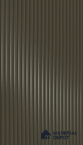 Urban Steel Grey Fluted Solid Color 1D 05410 Urban Steel 8 ft x 4 ft High Gloss Finish Acrylic Laminate - 3 mm | Suitable for TV Unit,Wardrobe, Kitchen Cabinets
