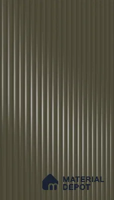 Urban Slate Brown Fluted Solid Color 1D 05414 Urban Slate 8 ft x 4 ft High Gloss Finish Acrylic Laminate - 3 mm | Suitable for TV Unit,Wardrobe, Kitchen Cabinets