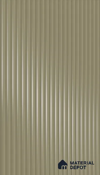 Lavender Fog Grey Fluted Solid Color 1D 05408 Lavender Fog 8 ft x 4 ft High Gloss Finish Acrylic Laminate - 3 mm | Suitable for TV Unit,Wardrobe, Kitchen Cabinets