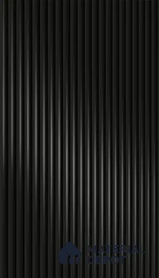 Jet Black Fluted Solid Color 1D 05423 Granite 8 ft x 4 ft High Gloss Finish Acrylic Laminate - 3 mm | Suitable for TV Unit,Wardrobe, Kitchen Cabinets
