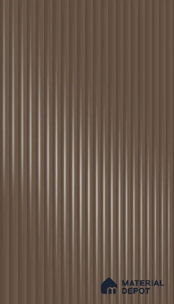 Ferrero 1D 05418 Vintage Plum 8 ft x 4 ft High Gloss Finish Fluted Acrylic Laminate - 3 mm | Suitable for Bedroom, TV Unit, Wardrobe, Kitchen Cabinet