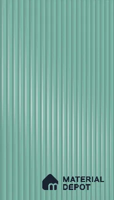 Misty Blue Fluted Solid Color 1D 05419 Misty Horizon 8 ft x 4 ft High Gloss Finish Acrylic Laminate - 3 mm | Suitable for TV Unit,Wardrobe, Kitchen Cabinets