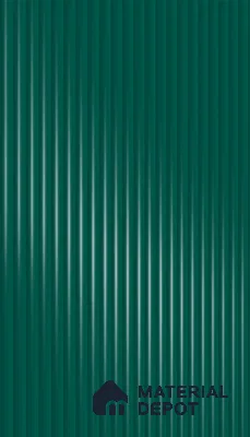 Ferrero 1D 05420 Deep Teal 8 ft x 4 ft High Gloss Finish Fluted Acrylic Laminate - 3 mm | Suitable for Bedroom, TV Unit, Wardrobe, Kitchen