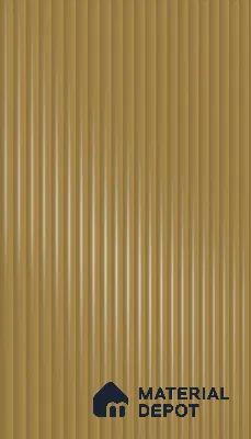 Camel Brown Fluted Solid Color 1D 05439 Camel Glow 8 ft x 4 ft High Gloss Finish Acrylic Laminate - 3 mm | Suitable for TV Unit,Wardrobe, Kitchen Cabinets