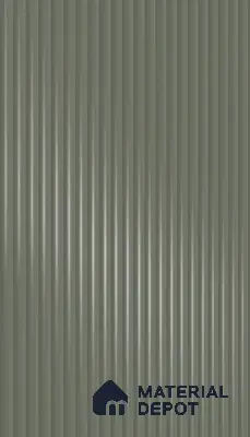 Slate Grey Fluted Solid Color 1D 05441 Slate Cloud 8 ft x 4 ft High Gloss Finish Acrylic Laminate - 3 mm | Suitable for TV Unit,Wardrobe, Kitchen Cabinets