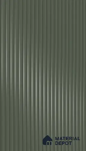 Shadow Slate Grey Fluted Solid Color 1D 05451 Shadow Slate 8 ft x 4 ft High Gloss Finish Acrylic Laminate - 3 mm | Suitable for TV Unit,Wardrobe, Kitchen Cabinets