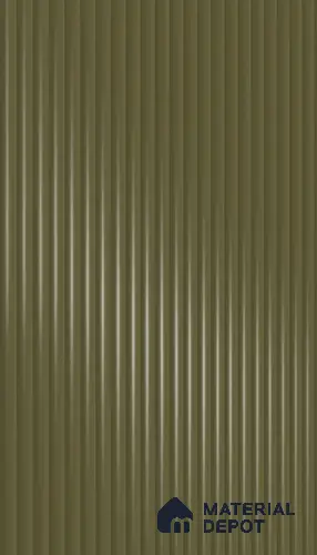 Charcoal Bark Brown Fluted Solid Color 1D 05452 Charcoal Bark 8 ft x 4 ft High Gloss Finish Acrylic Laminate - 3 mm | Suitable for TV Unit,Wardrobe, Kitchen Cabinets