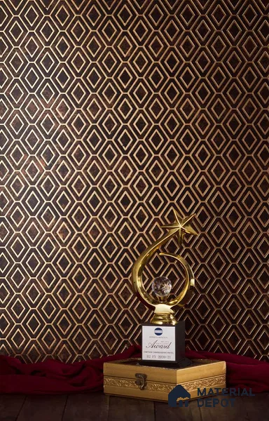 Brown Luxury Look Charcoal Decorative Wall Panel PN 05081 8 ft x 2 ft - 4 mm | Suitable for Feature Wall, TV Unit & Living Room | Width is Subjected to 5% Variation