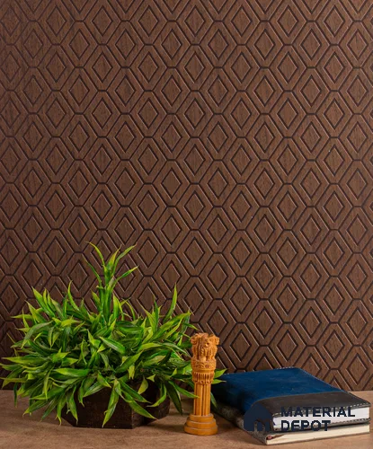 Brown Patterned Decorative Wall Panel PN 02845 8 ft x 2 ft Charcoal Panel - 4 mm | Suitable for Feature Wall, TV Unit & Living Room | Width is Subjected to 5% Variation
