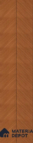 Brown Patterned Louver PN 02873 8 ft x 12 inch Charcoal Panel - 4 mm | Suitable for Feature Wall, TV Unit & Living Room | Width is Subjected to 5% Variation