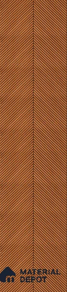 Brown Patterned Louver PN 02873 8 ft x 12 inch Charcoal Panel - 4 mm | Suitable for Feature Wall, TV Unit & Living Room | Width is Subjected to 5% Variation