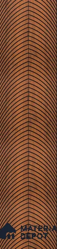 Brown Patterned Louver PN 02878 8 ft x 12 inch Charcoal Panel - 4 mm | Suitable for Feature Wall, TV Unit & Living Room | Width is Subjected to 5% Variation