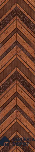 Brown Patterned Louver PN 02881 8 ft x 12 inch Charcoal Panel - 4 mm | Suitable for Feature Wall, TV Unit & Living Room | Width is Subjected to 5% Variation