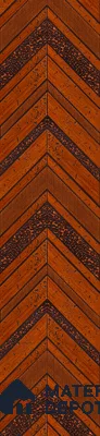 Brown Patterned Louver PN 02882 8 ft x 12 inch Charcoal Panel - 4 mm | Suitable for Feature Wall, TV Unit & Living Room | Width is Subjected to 5% Variation