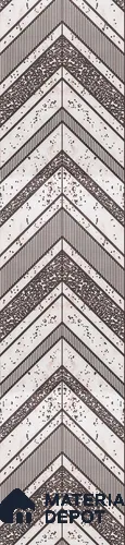 Grey Patterned Louver PN 02883 8 ft x 12 inch Charcoal Panel - 4 mm | Suitable for Feature Wall, TV Unit & Living Room | Width is Subjected to 5% Variation