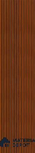 Brown Plain Colour Louver PN 02884 8 ft x 12 inch Charcoal Panel - 8 mm | Suitable for Feature Wall, TV Unit & Living Room | Width is Subjected to 5% Variation