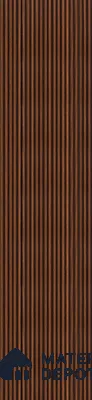 Brown Plain Colour Louver PN 02885 8 ft x 12 inch Charcoal Panel - 8 mm | Suitable for Feature Wall, TV Unit & Living Room | Width is Subjected to 5% Variation