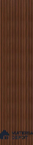Brown Plain Colour Louver PN 02885 8 ft x 12 inch Charcoal Panel - 8 mm | Suitable for Feature Wall, TV Unit & Living Room | Width is Subjected to 5% Variation