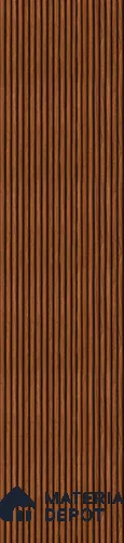 Brown Plain Colour Louver PN 02887 8 ft x 12 inch Charcoal Panel - 8 mm | Suitable for Feature Wall, TV Unit & Living Room | Width is Subjected to 5% Variation