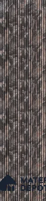 Grey Patterned Louver PN 02888 8 ft x 12 inch Charcoal Panel - 8 mm | Suitable for Feature Wall, TV Unit & Living Room | Width is Subjected to 5% Variation