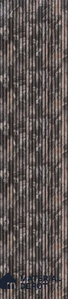 Grey Patterned Louver PN 02888 8 ft x 12 inch Charcoal Panel - 8 mm | Suitable for Feature Wall, TV Unit & Living Room | Width is Subjected to 5% Variation