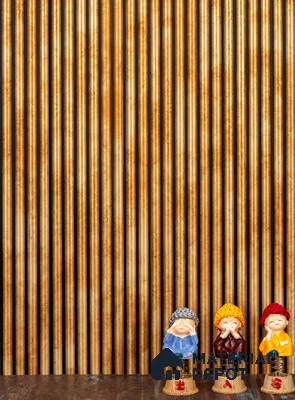 Brown Plain Colour Louver PN 02889 8 ft x 12 inch Charcoal Panel - 8 mm | Suitable for Feature Wall, TV Unit & Living Room | Width is Subjected to 5% Variation