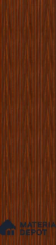 Brown Patterned Louver PN 02890 8 ft x 12 inch Charcoal Panel - 8 mm | Suitable for Feature Wall, TV Unit & Living Room | Width is Subjected to 5% Variation