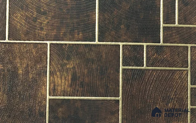 Brown Patterned Look Charcoal Decorative Wall Panel PN 05044 8 ft x 2 ft - 4 mm | Suitable for Feature Wall, TV Unit & Living Room | Width is Subjected to 5% Variation
