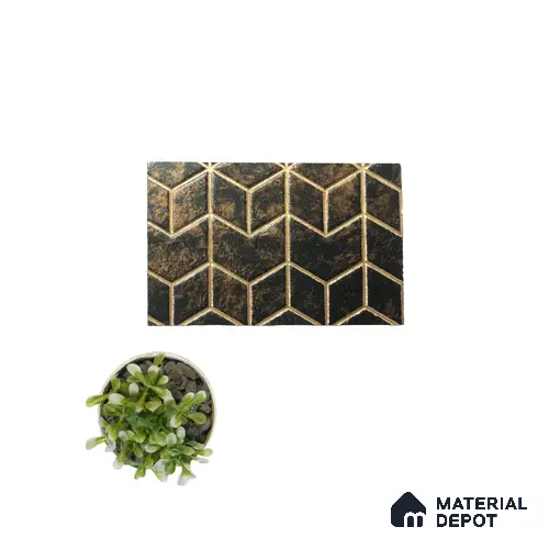 Rang CB 57 Charco Charm Series Charcoal Decorative Wall Panel | 8 ft x 2 ft - 4 mm | Width is Subjected to 5% Variation